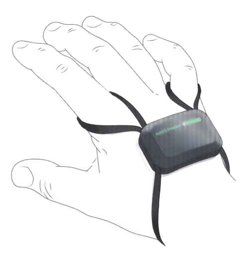 HAVS.io device on a hand